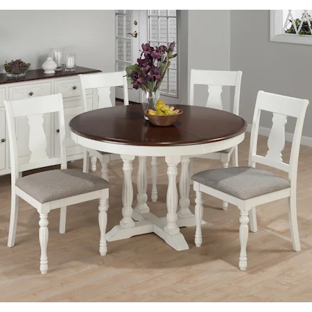 Round Table and Splat Chair Set